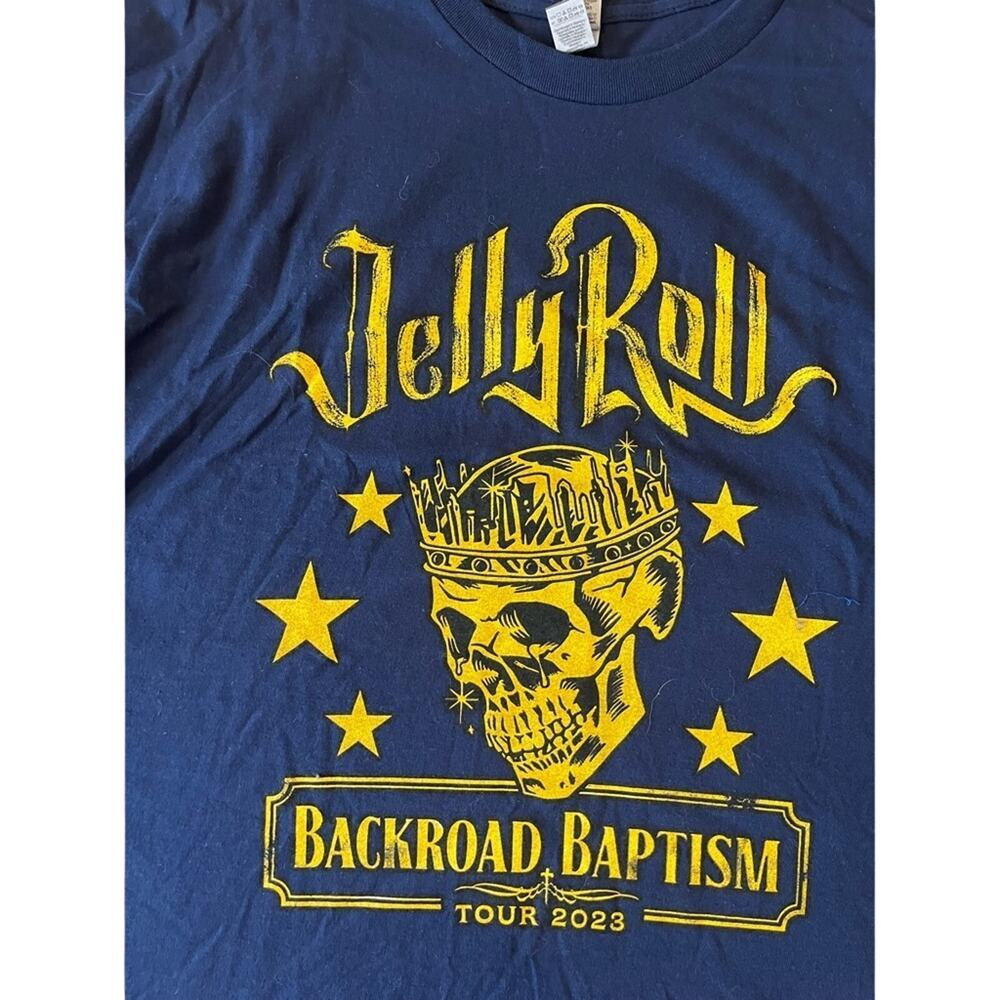 2023 JELLY ROLL "Backroad Baptism" Concert Tour (3XL) T-Shirt - Picture 2 of 4